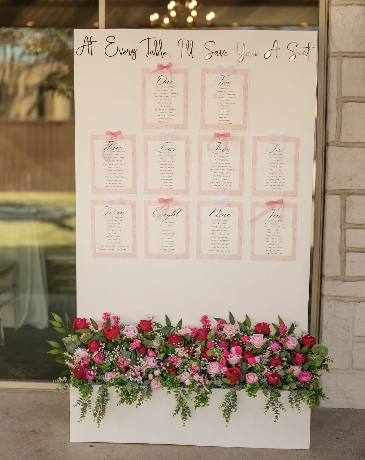 Floral sign