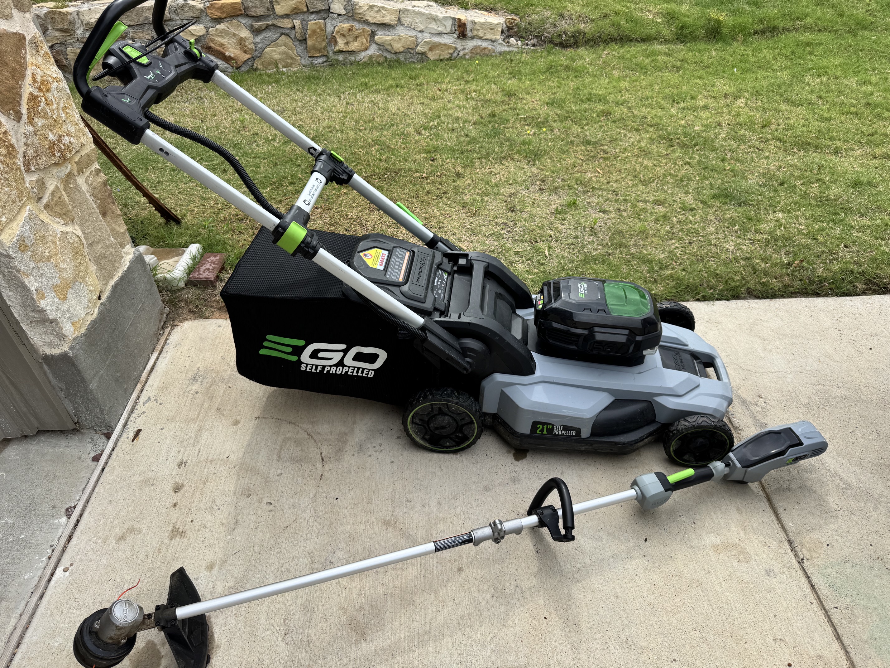 EGO 56V 21" Self-Propelled Mower + Weed Eater Bundle